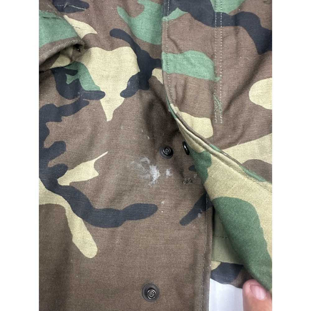 Military USGI Army Woodland BDU M-65 Field Jacket Medium Short Cold Weather Coat - Picture 3 of 8